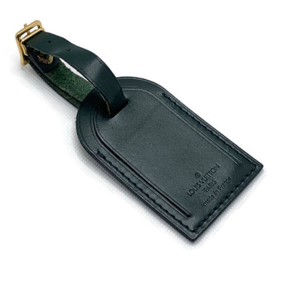 Authentic Louis Vuitton Luggage Tag Dark Green
